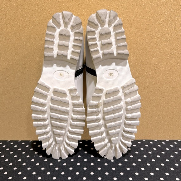 NWOT All Black off-white side cord platform shoe - Picture 6 of 6